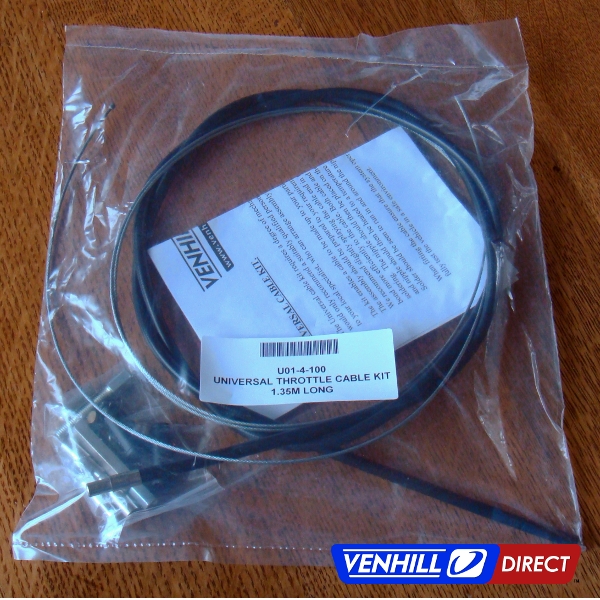 Venhill Universal Motorcycle Throttle Cable Kit