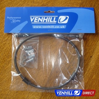 Venhill braided stainless steel brake line kit example - Suzuki GSX-R750